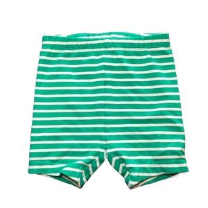 Hanna Andersson Unisex Green Striped Shorts Size 70 US Size 6-12 Months